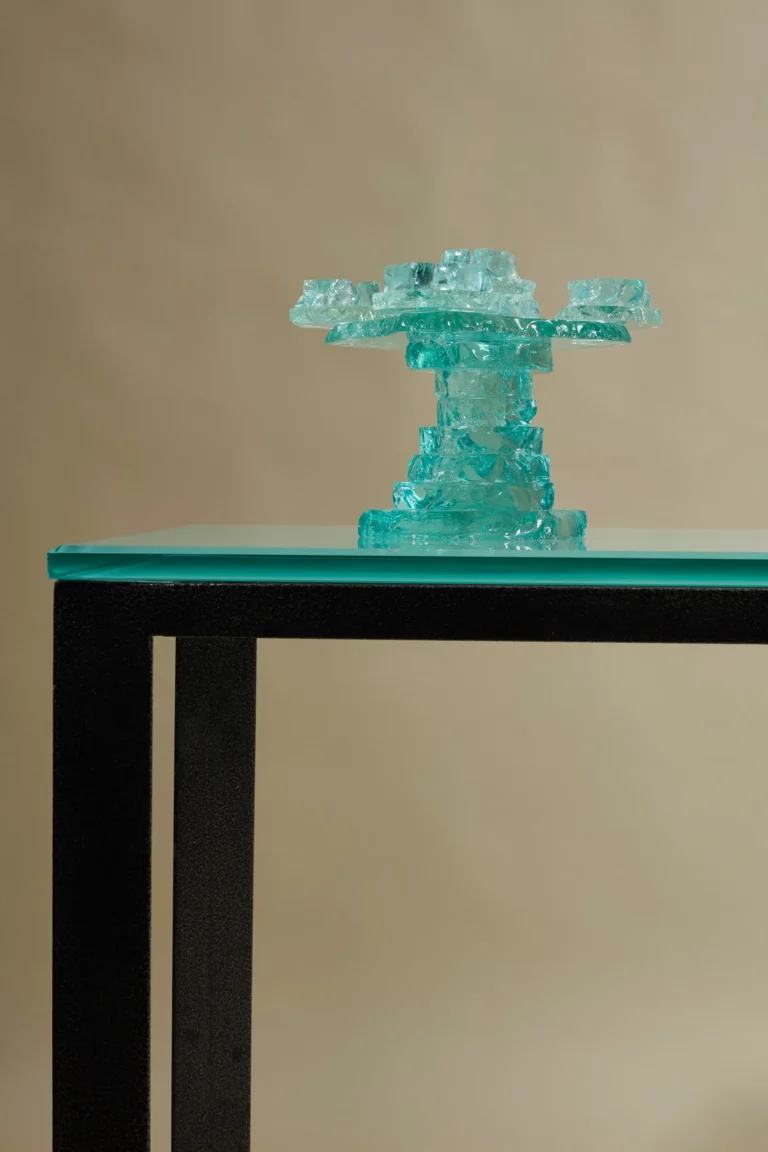 galerie fahrenheit collection marco de gueltzl candelabre verre 004